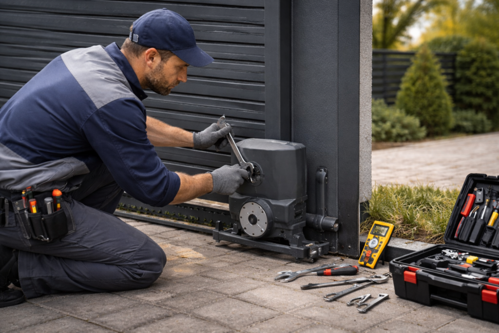 naprawa bramy przesuwnej - Warszawa i okolice 