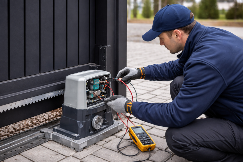 naprawa bram wjazdowych Warszawa- serwis 